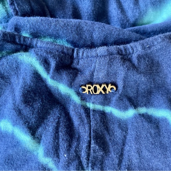 Beautiful blue teal tie dye Roxy high low dress - Picture 4 of 5